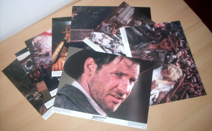 INDIANA JONES AND THE TEMPLE OF DOOM: US Lobby Card Set 