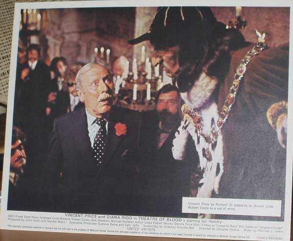 THEATRE OF BLOOD: Lobby Card (Price Disguised)