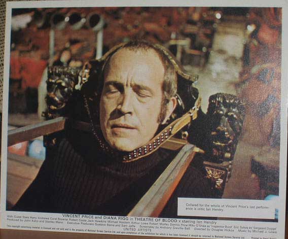 THEATRE OF BLOOD: Lobby Card (Ian Hendry)