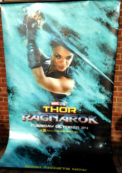 Cinema Banner: THOR RAGNAROK 2017 (Valkyrie) Tessa Thompson Chris Hemsworth