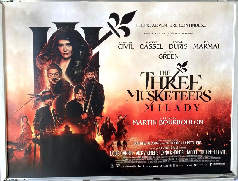 Cinema Poster: THREE MUSKETEERS MILADY, THE 2023 (Quad) Eva Green Vincent Cassel