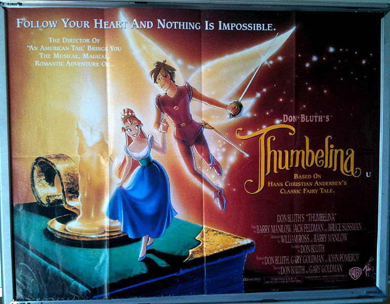 Cinema Poster: THUMBELINA 1994 (Quad) Jodi Benson Gary Imhoff Gino Conforti