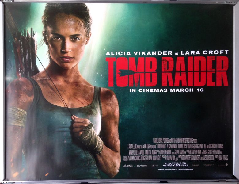 Cinema Poster: TOMB RAIDER 2018 (Quad) Alicia Vikander Dominic West