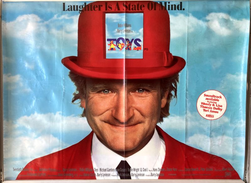 Cinema Poster: TOYS 1992 (Soundtrack Quad) Robin Williams Michael Gambon Joan Cusack
