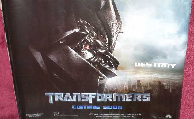 TRANSFORMERS: Advance 'Destroy' UK Quad Film Poster