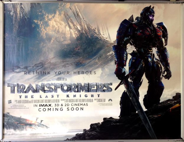 Cinema Poster: TRANSFORMERS THE LAST KNIGHT 2017 (Advance Quad) Mark Wahlberg