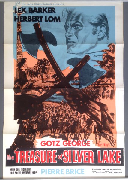 Cinema Poster: TREASURE OF SILVER LAKE 1962 (One Sheet) Lex Barker Herbert Lom