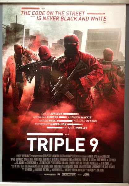 Cinema Poster: TRIPLE 9 2016 (Main One Sheet) Norman Reedus Woody Harrelson