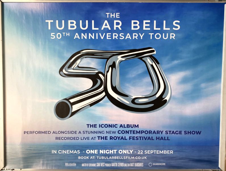 Cinema Poster: TUBULAR BELLS 2023 (Quad) 50th Anniversary Tour Mike Oldfield