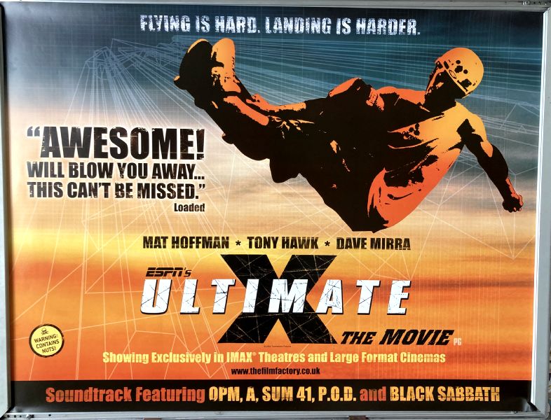 Cinema Posters: ULTIMATE X 2002 (Quad) Tony Hawk Bob Burnquist Brian Deegan