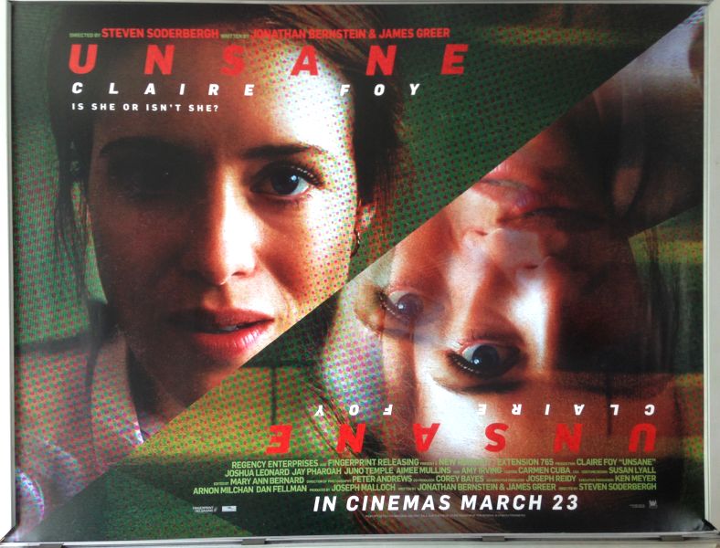 Cinema Poster: UNSANE 2011 (Main Quad) Claire Foy Joshua Leonard Jay Pharoah