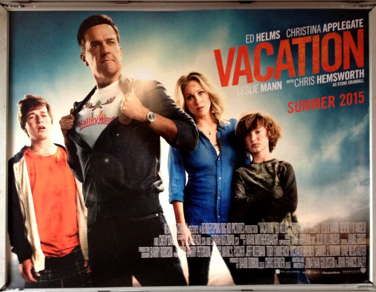 Cinema Poster: VACATION 2015 (Quad) Ed Helms Chris Hemsworth Chevy Chase