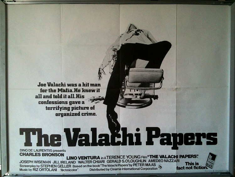Cinema Poster: VALACHI PAPERS, THE 1973 (Quad) Charles Bronson Lino Ventura Cinema Poster: VALACHI PAPERS, THE 1973 (Quad) Charles Bronson Lino Ventura