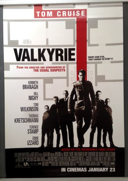 Cinema Poster: VALKYRIE 2009 (One Sheet) Tom Cruise Kenneth Branagh Bill Nighy Cinema Poster: VALKYRIE 2009 (One Sheet) Tom Cruise Kenneth Branagh Bill Nighy