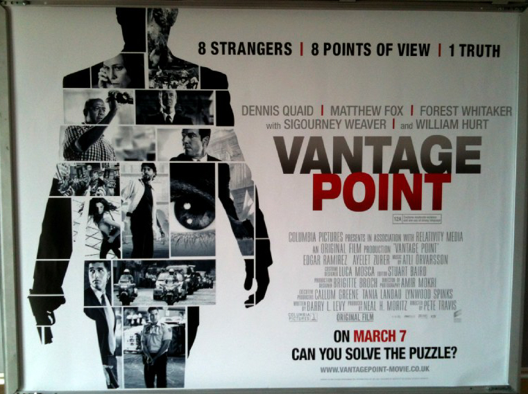 VANTAGE POINT: Main UK Quad Film Poster