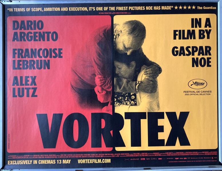 Cinema Poster: VORTEX  2023 (Quad) Gaspar No Dario Argento Franoise Lebrun