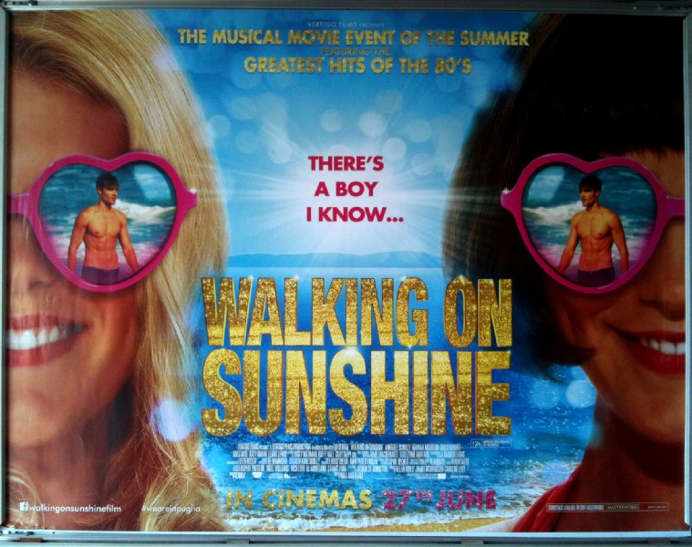 WALKING ON SUNSHINE: V1 UK Quad Film Poster