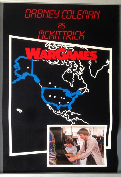 Cinema Poster: WAR GAMES 1983 (Dabney Coleman Double Crown) Matthew Broderick