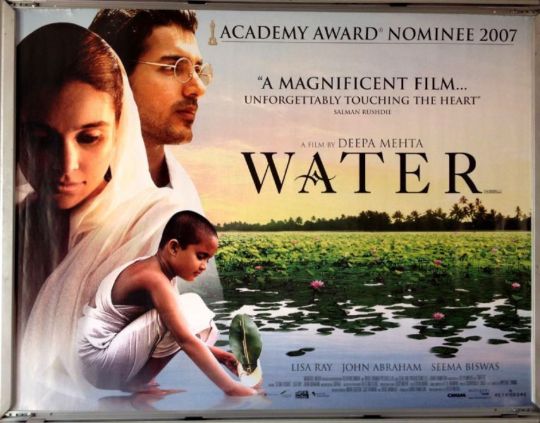 Cinema Poster: WATER 2005 (Quad) Lisa Ray John Abraham Seema Biswas 