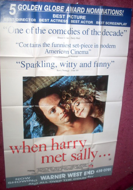 WHEN HARRY MET SALLY: Double Quad/Bus Stop Film Poster WHEN HARRY MET SALLY: Double Quad/Bus Stop Film Poster