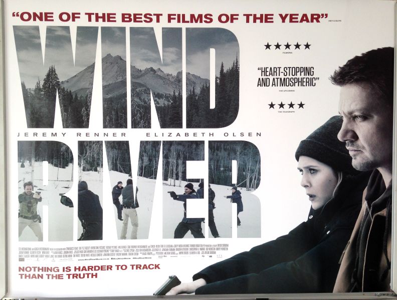 Cinema Poster: WIND RIVER 2017 (Quad) Kelsey Asbille Jeremy Renner Julia Jones