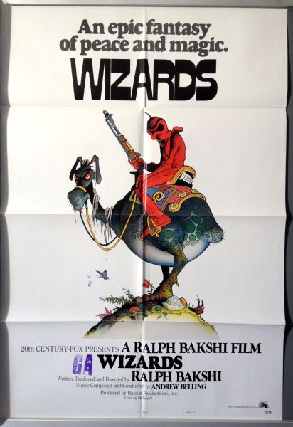 Cinema Poster: WIZARDS 1977 (US Style A One Sheet) Jesse Welles Ralph Bakshi