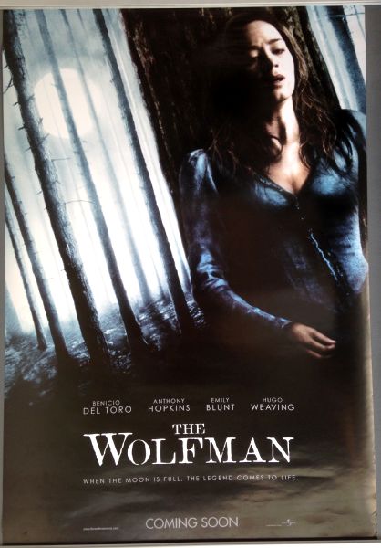 Cinema Poster: WOLFMAN, THE 2010 (No Wolf One Sheet) Emily Blunt