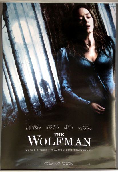 Cinema Poster: WOLFMAN, THE 2010 (Wolf One Sheet) Emily Blunt Anthony Hopkins