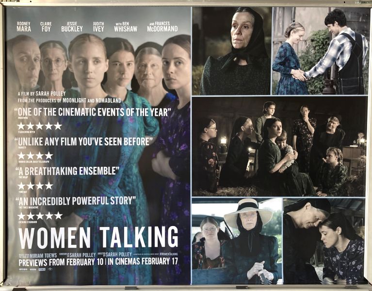 Cinema Poster: WOMEN TALKING 2023 (Quad) Rooney Mara Claire Foy