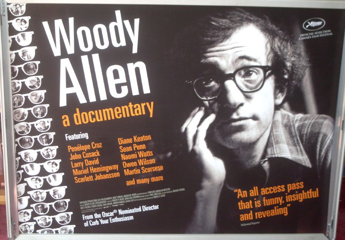 WOODY ALLEN A DOCUMENTARY: Main UK Quad Film Poster