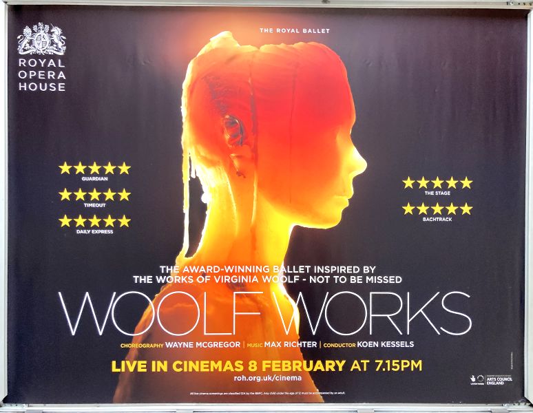 Cinema Poster: WOOLF WORKS ROYAL BALLET 2017 (Quad) Wayne Mcgregor