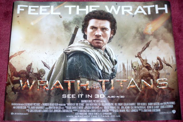 WRATH OF THE TITANS: V2 UK Quad Film Poster