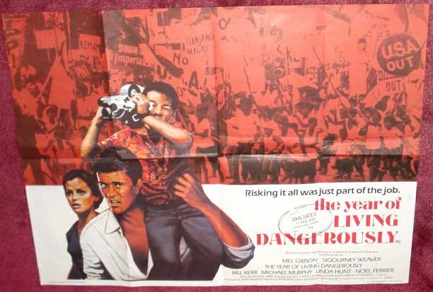 Cinema Poster: YEAR OF LIVING DANGEROUSLY, THE 1983 (Quad) Mel Gibson