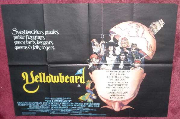 YELLOWBEARD: UK Quad Film Poster