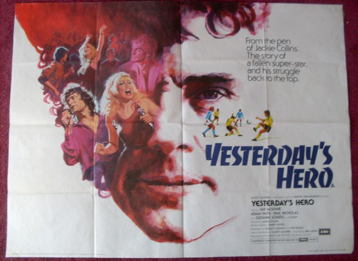 YESTERDAY'S HERO: UK Quad Film Poster